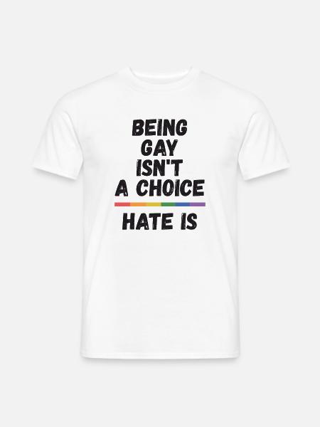 LGBT Pride Month - Schwul sein ist keine Wahl. - Männer T-Shirt - Weiß