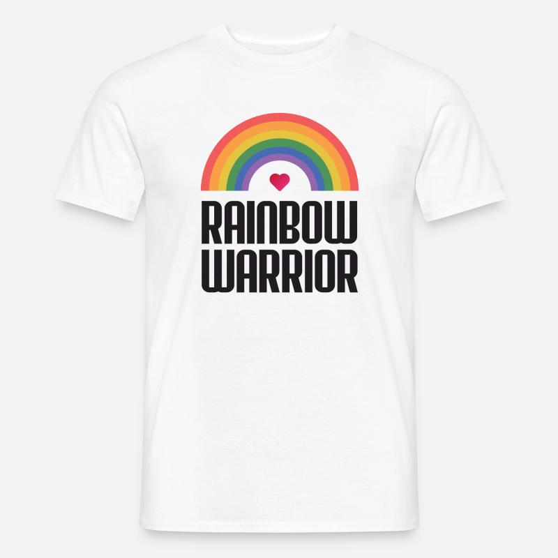 LGBTQ-Pride-Monat - Rainbow Warrior - Männer T-Shirt - Weiß