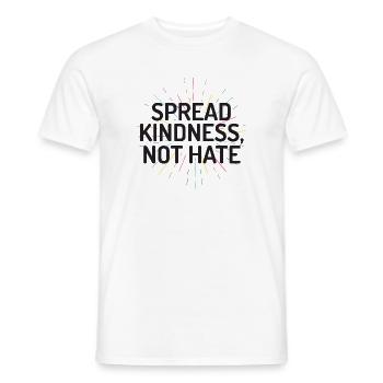 LGBT Pride Month - Verbreiten Sie Freundlichkeit statt Hass - Männer T-Shirt - Weiß - Vorne - AI Model Male 178 dark (178cm)