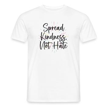 LGBT Pride Month - Verbreiten Sie Freundlichkeit statt Hass - Männer T-Shirt - Weiß - Vorne - AI Model Male 178 dark (178cm)
