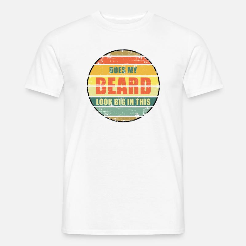 Sieht mein Bart darin groß aus? - Männer T-Shirt - Weiß