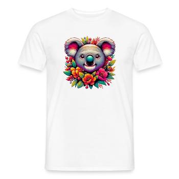 Koala - T-shirt homme - blanc - Devant - AI Model Male 178 dark (178cm)