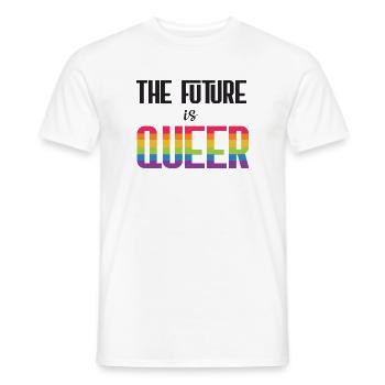 Mois de la fierté LGBTQ - L’avenir est queer - T-shirt homme - blanc - Devant - AI Model Male 178 dark (178cm)