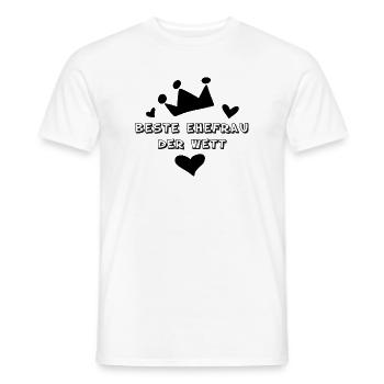 Beste Ehefrau der Welt - Männer T-Shirt - Weiß - Vorne - AI Model Male 178 dark (178cm)