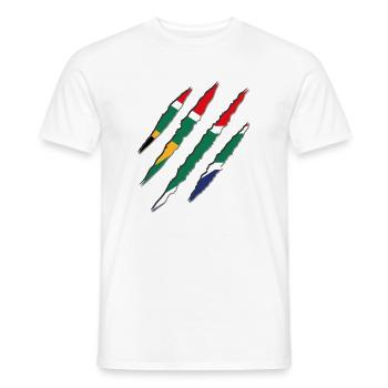 Südafrika Krallen - Männer T-Shirt - Weiß - Vorne - AI Model Male 178 dark (178cm)
