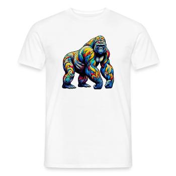 Gorille - T-shirt homme - blanc - Devant - AI Model Male 178 dark (178cm)