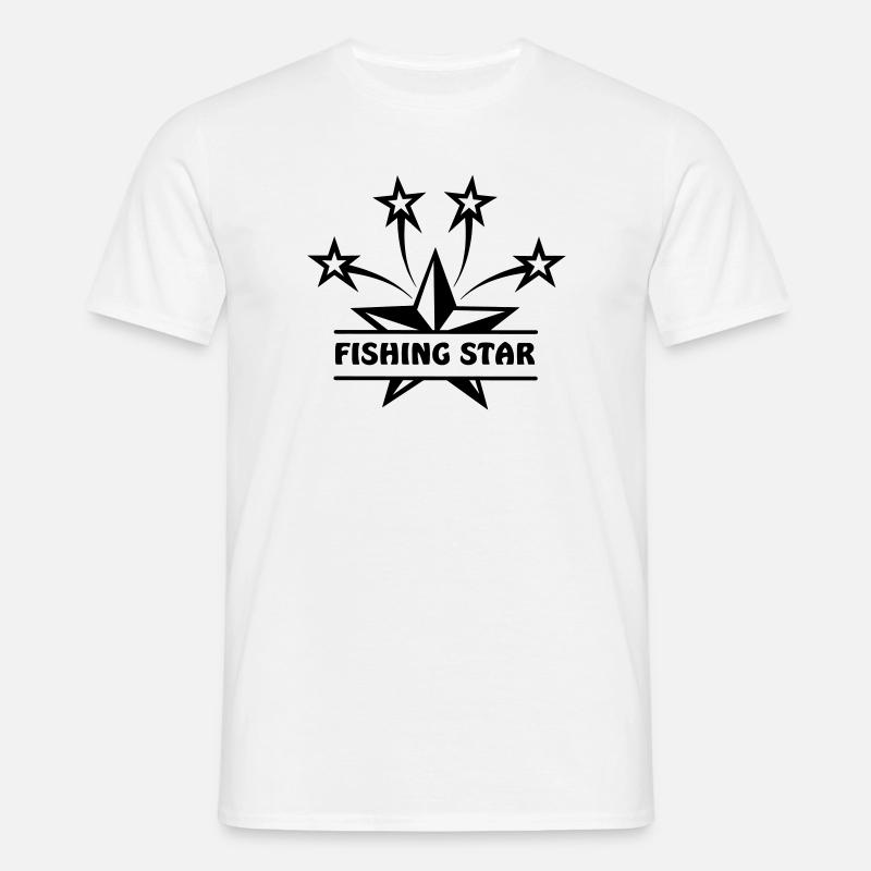 Fischer-Stern - Männer T-Shirt - Weiß
