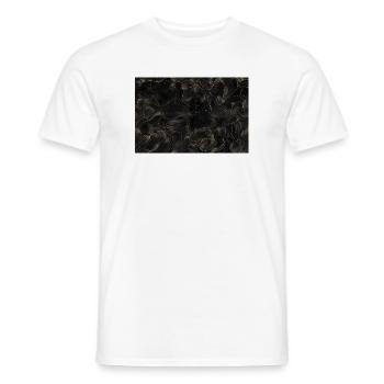 Rêves d’or - T-shirt homme - blanc - Devant - AI Model Male 178 dark (178cm)