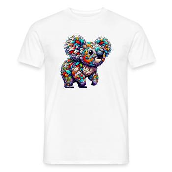 Koala - Men's T-Shirt - white - Front - AI Model Male 178 dark (178cm)