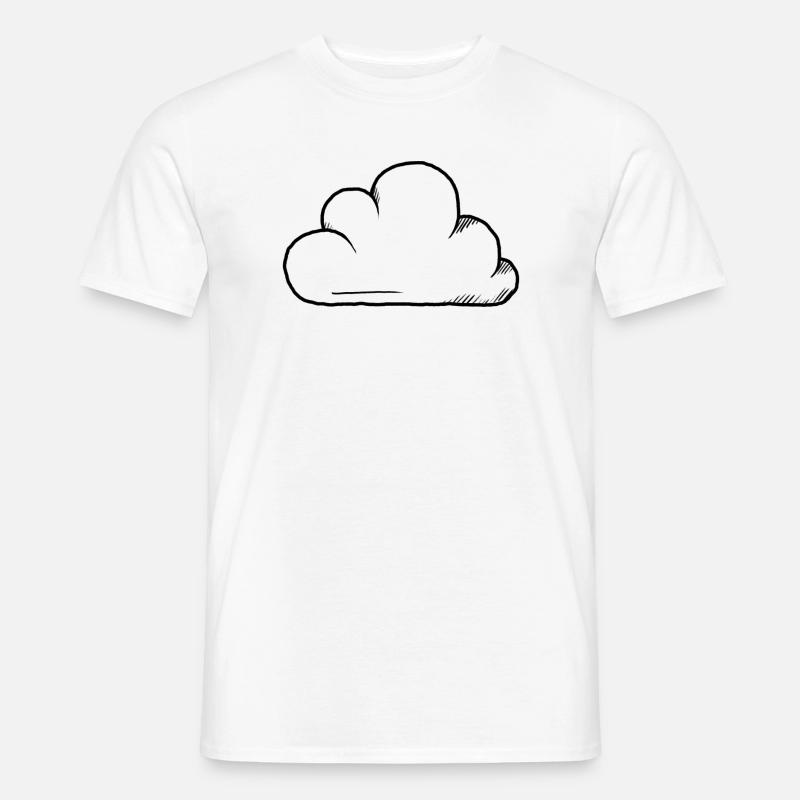 Cloud-Design - Männer T-Shirt - Weiß