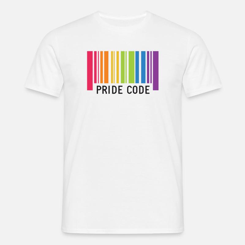 LGBT Pride Monat - Pride Code - Männer T-Shirt - Weiß