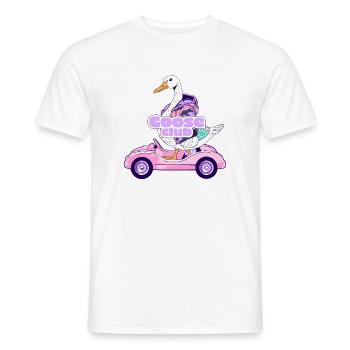 Whimsical Goose Club Ride Design - Men's T-Shirt - white - Front - AI Model Male 178 dark (178cm)