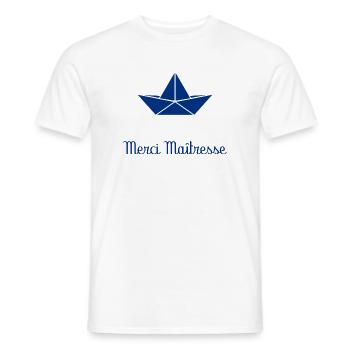 MISTRESS. THANK YOU. THANK YOU MISTRESS - Men's T-Shirt - white - Front - AI Model Male 178 dark (178cm)