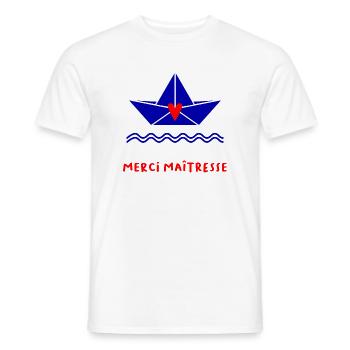GELIEBTE. VIELEN DANK. DANKE HERRIN - Männer T-Shirt - Weiß - Vorne - AI Model Male 178 dark (178cm)