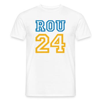 Romania Rumänien - Männer T-Shirt - Weiß - Vorne - AI Model Male 178 dark (178cm)