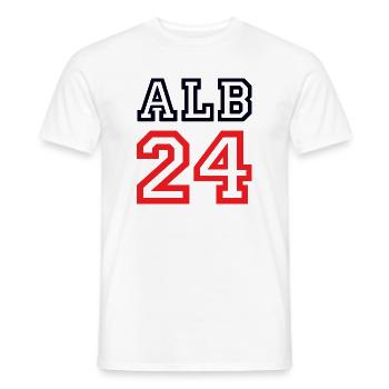 Albania Albanien - Men's T-Shirt - white - Front - AI Model Male 178 dark (178cm)