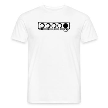 Wintersport Eislaufen Eishockey Wintersaison - Männer T-Shirt - Weiß - Vorne - AI Model Male 178 dark (178cm)