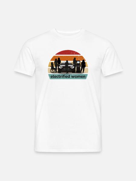 all together electrified women - Männer T-Shirt - Weiß