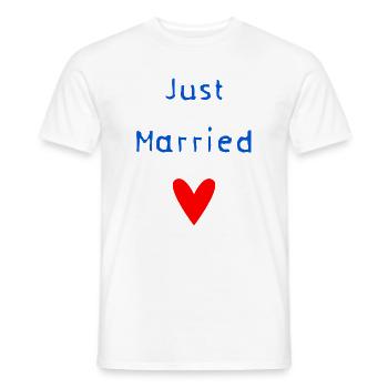 EVJF. MARIEE. TEAM. TEAM MARIEE. FUTURE MARIEE - T-shirt homme - blanc - Devant - AI Model Male 178 dark (178cm)
