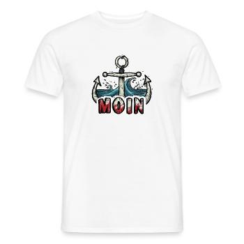 Anchor Shafts MOIN Design - Men's T-Shirt - white - Front - AI Model Male 178 dark (178cm)