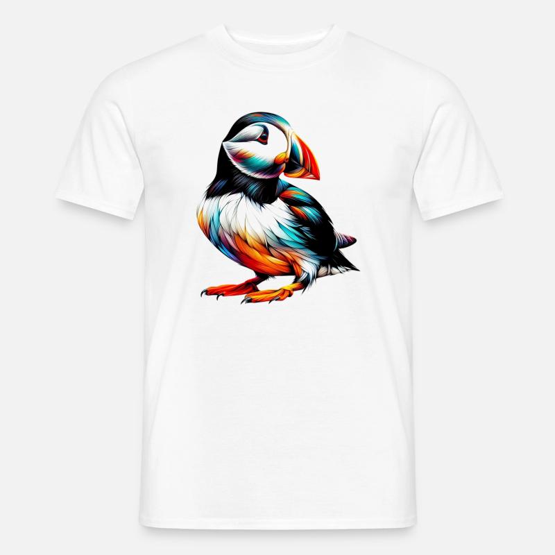 Søpapegøje - Mænd T-shirt - hvid