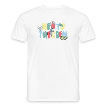 NOUVEAU DANS L’ÉQUIPAGE - BIENVENUE BÉBÉ - T-shirt homme - blanc - Devant - AI Model Male 178 dark (178cm)