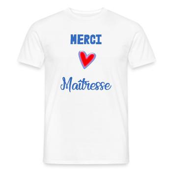 GELIEBTE. VIELEN DANK. DANKE HERRIN - Männer T-Shirt - Weiß - Vorne - AI Model Male 178 dark (178cm)