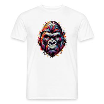 Gorille - T-shirt homme - blanc - Devant - AI Model Male 178 dark (178cm)