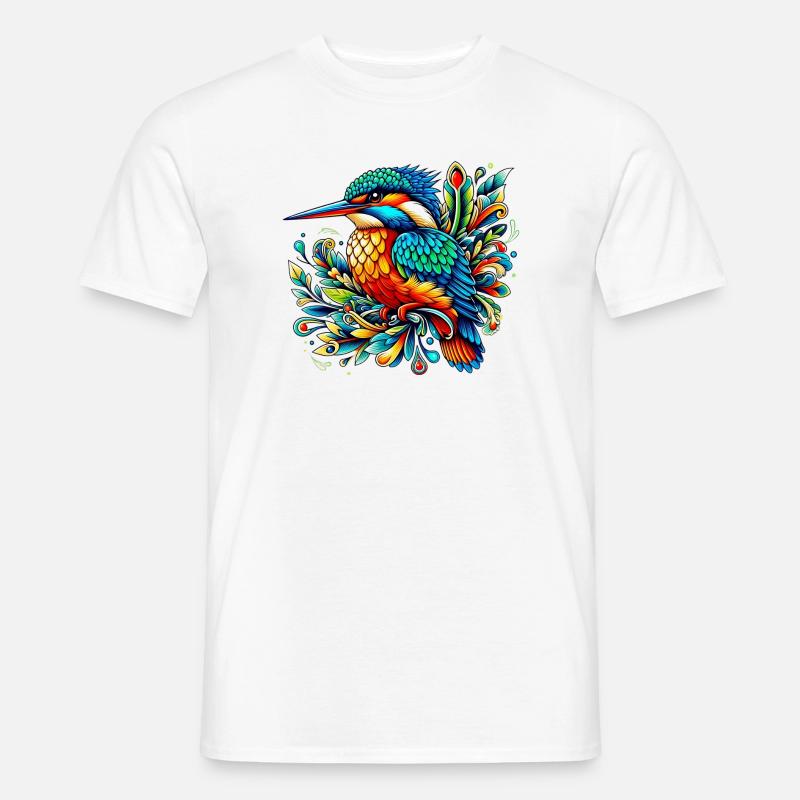 Eisvogel - Männer T-Shirt - Weiß