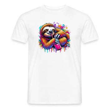 Paresse - T-shirt homme - blanc - Devant - AI Model Male 178 dark (178cm)