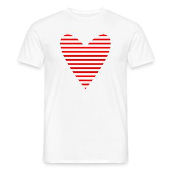 HEART. DAD. MOM. Bachelorette party. BEBE. CHILD. HEART. FEAST - Men's T-Shirt - white - Front - AI Model Male 178 dark (178cm)