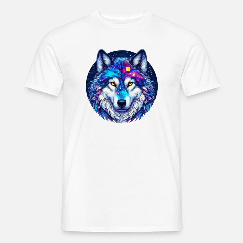Wolf - Men’s T-shirt - white