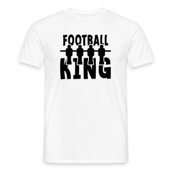 Foosball king. Table football game. - Men's T-Shirt - white - Front - AI Model Male 178 dark (178cm)