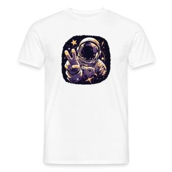 Cooler Astronaut - Männer T-Shirt - Weiß - Vorne - AI Model Male 178 dark (178cm)