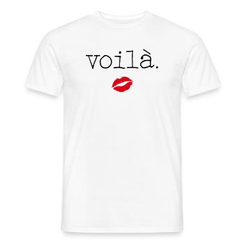 Voilà - Little French Speaking - Männer T-Shirt - Weiß - Vorne - AI Model Male 178 dark (178cm)