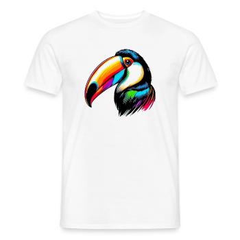 Toucan - Men's T-Shirt - white - Front - AI Model Male 178 dark (178cm)