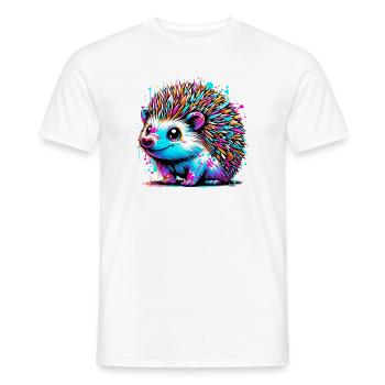 Hérisson - T-shirt homme - blanc - Devant - AI Model Male 178 dark (178cm)