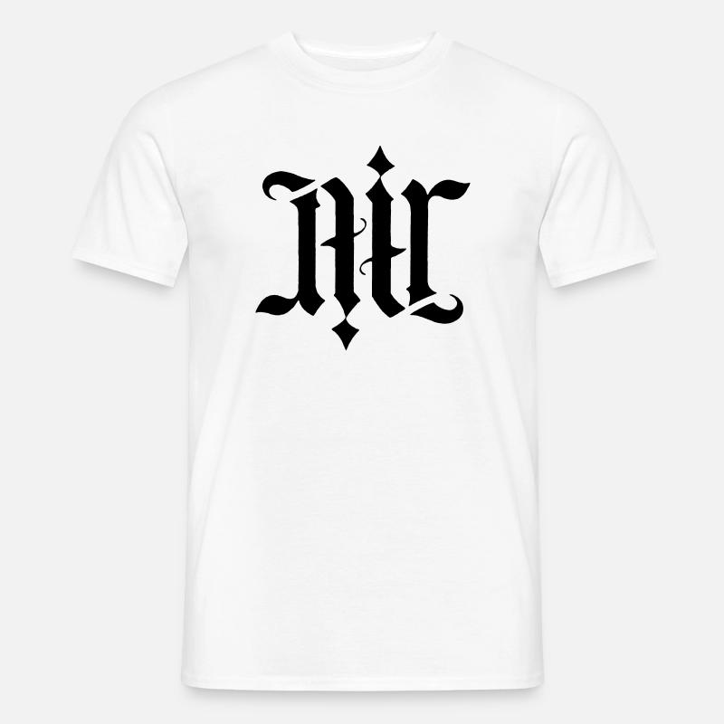 Ambigramm - Air  - Männer T-Shirt - Weiß