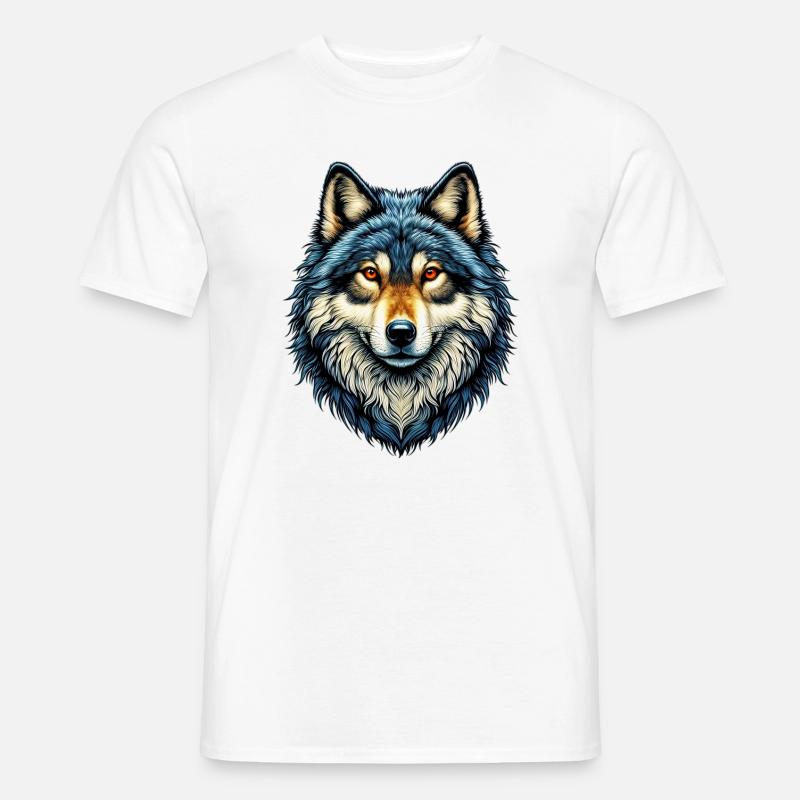 Wolf - Men’s T-shirt - white