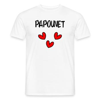 HAPPY FATHER'S DAY. DAD. FATHER'S DAY. FATHER - Men's T-Shirt - white - Front - AI Model Male 178 dark (178cm)