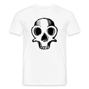 Crâne 1c - T-shirt homme - blanc - Devant - AI Model Male 178 dark (178cm)