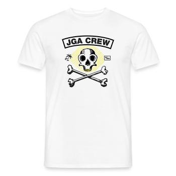 Équipage de la JGA - Skull and Bones - T-shirt homme - blanc - Devant - AI Model Male 178 dark (178cm)