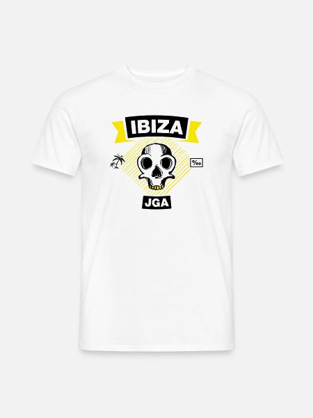 IBIZA – JGA unter Palmen - Männer T-Shirt - Weiß