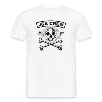 Équipage de la JGA - Skull and Bones - T-shirt homme - blanc - Devant - AI Model Male 178 dark (178cm)