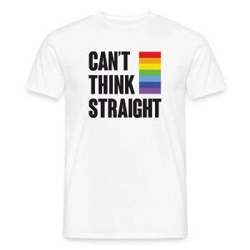 LGBTQ-Pride-Monat - Ich kann nicht klar denken - Männer T-Shirt - Weiß - Vorne - AI Model Male 178 dark (178cm)