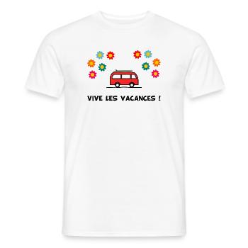 DAD. GRANDPA. FATHER'S DAY. MISTRESS. MASTER - Men's T-Shirt - white - Front - AI Model Male 178 dark (178cm)