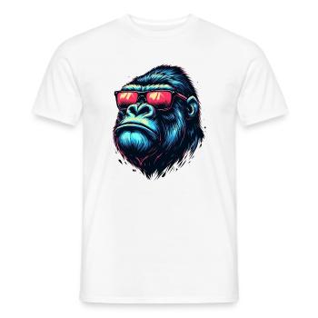 Gorilla - Men's T-Shirt - white - Front - AI Model Male 178 dark (178cm)