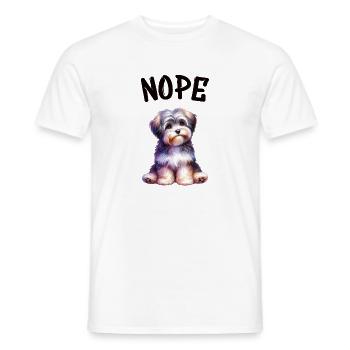 Havanese Nope Doggy Play of Colors - Men's T-Shirt - white - Front - AI Model Male 178 dark (178cm)