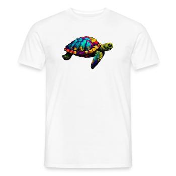 Turtle - Men's T-Shirt - white - Front - AI Model Male 178 dark (178cm)