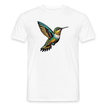 Colibri - T-shirt homme - blanc - Devant - AI Model Male 178 dark (178cm)